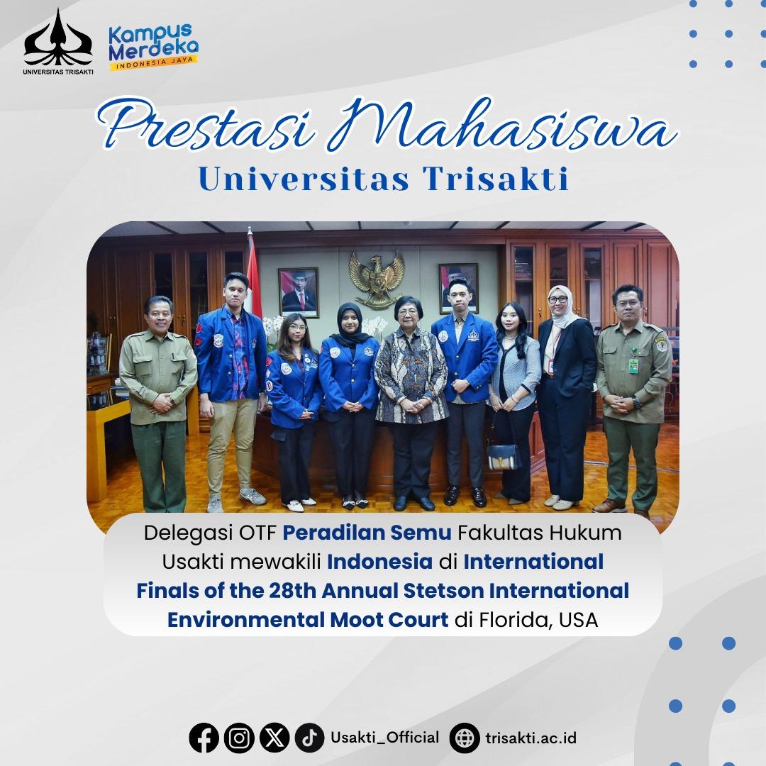 The Delegation of the Universitas Trisakti Faculty of Law OTF Mock ...